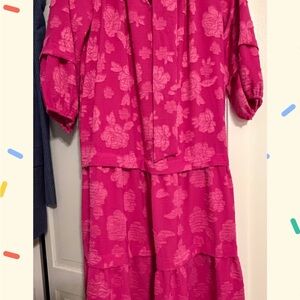 The Pioneer Woman Pink Floral Midi Dress